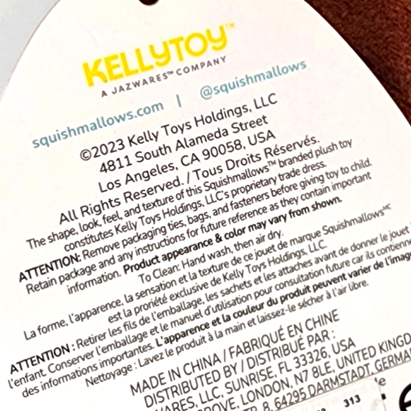 MILLY 🐵 Monkey Mini Stackable Original Squishmallow by Kelly Toy ☆》NWT《☆ - Picture 8 of 9